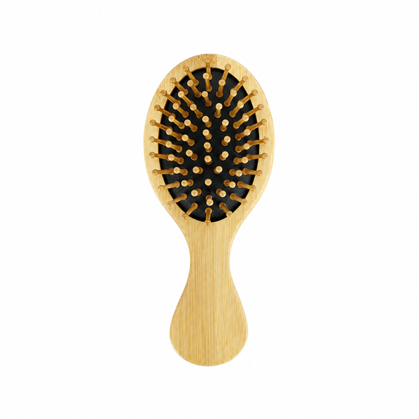Bamboo Cushion Hair Brush | Wide Tooth Massage Comb for Detangling & Styling
