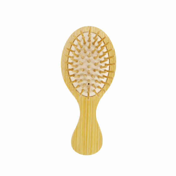 Bamboo Cushion Hair Brush | Wide Tooth Massage Comb for Detangling & Styling
