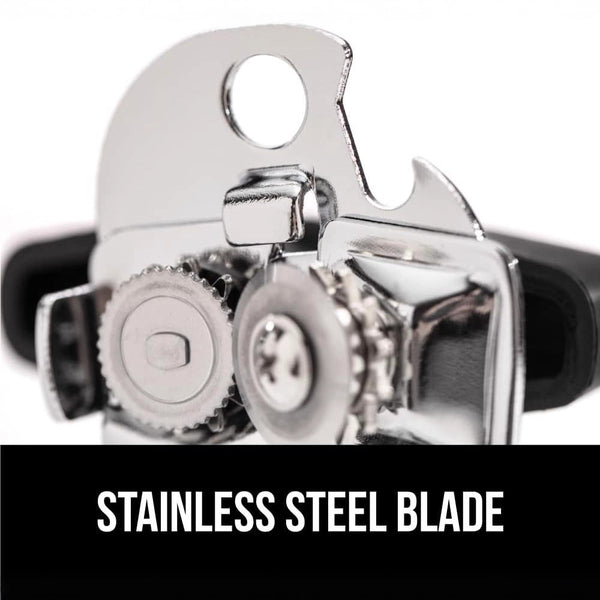 Multifunction Stainless Steel Can Opener & Bottle Opener with Wooden Handle