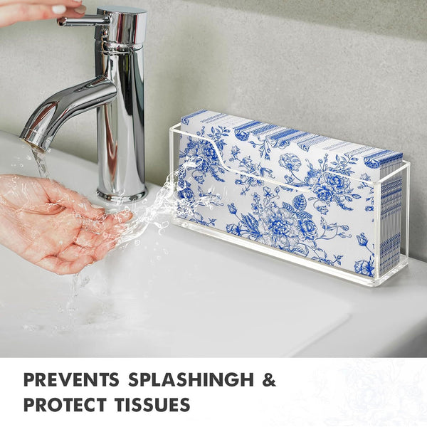 Clear Acrylic Napkin Holder – Modern Countertop Tissue Organizer