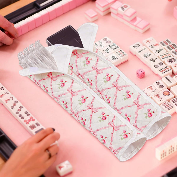 Floral Mahjong Travel Bag Set – 3-Piece Storage & Organizer Collection