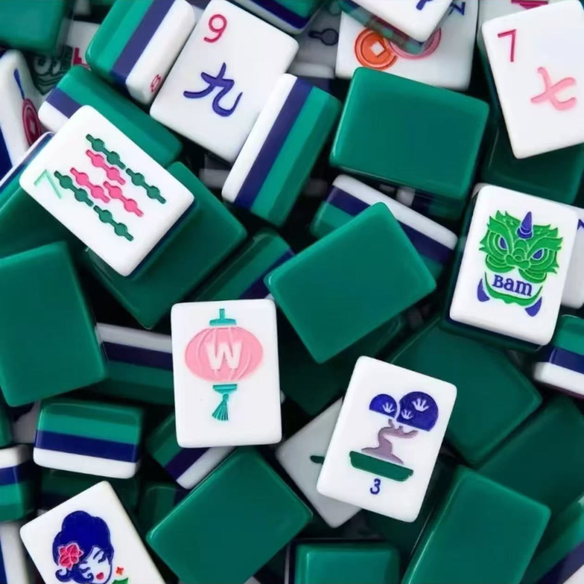 American Mahjong Game Set – Crystal Acrylic Mahjong Tiles