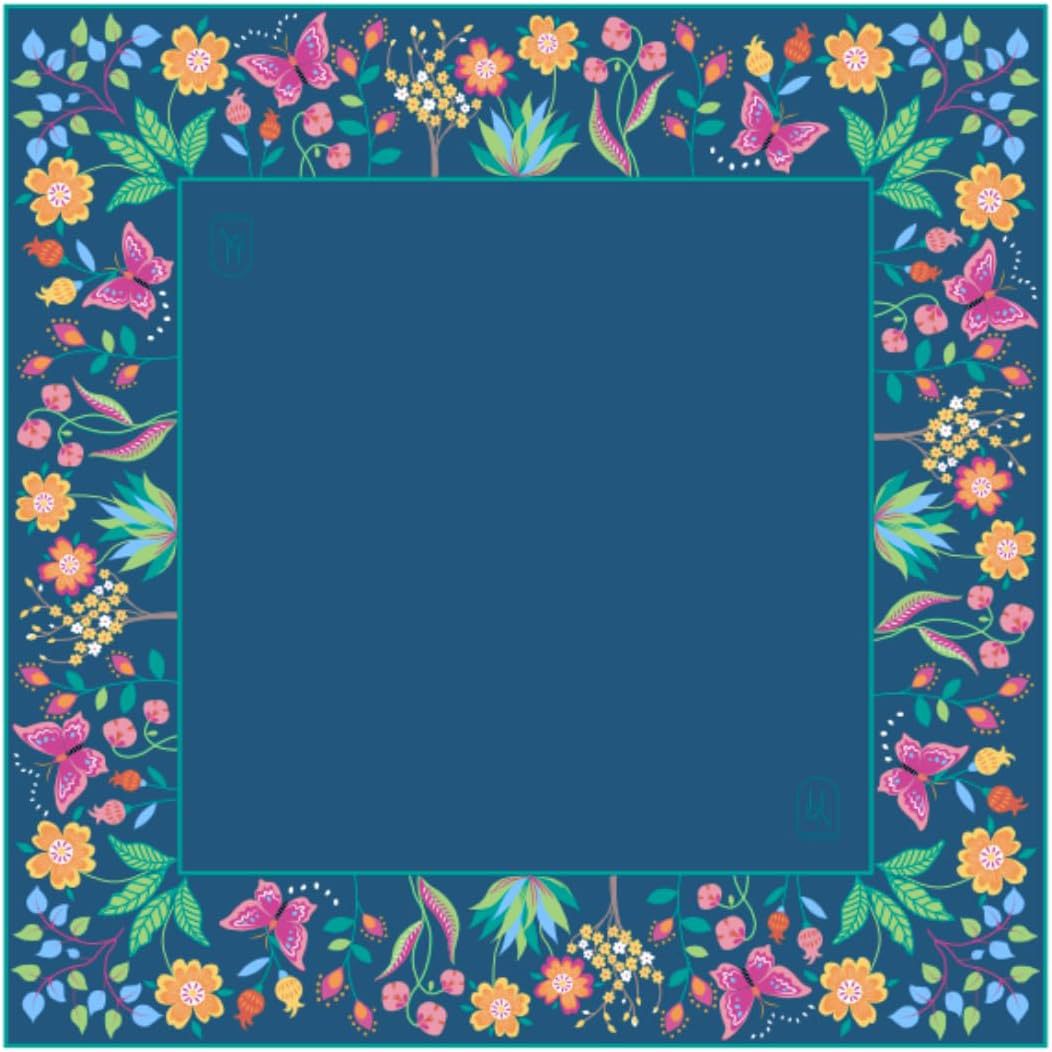 Luxury Blue Mahjong Table Mat – Waterproof Oil-Resistant Premium Game Table Cover