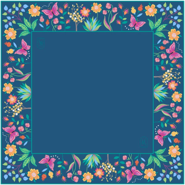 Luxury Blue Mahjong Table Mat – Waterproof Oil-Resistant Premium Game Table Cover
