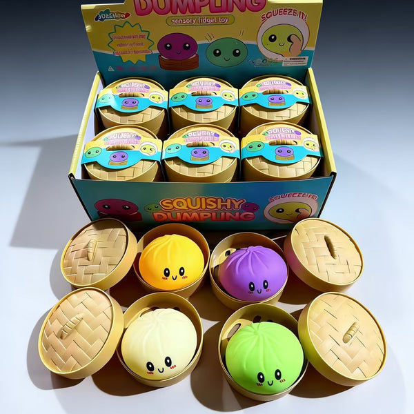 Squishy Bao Bun Stress Toy – Soft Silicone Squeeze Relief Toy