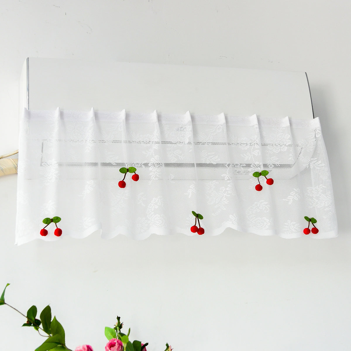 Lace Air Conditioner Deflector Curtain, Anti Direct Airflow Cover