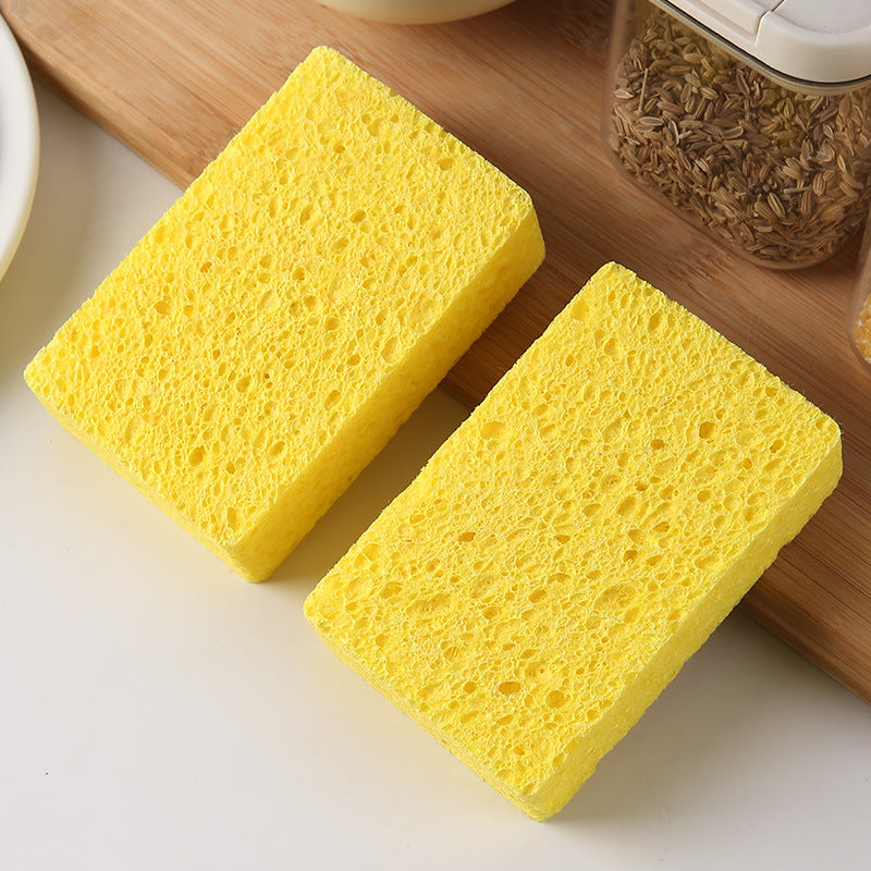Natural Wood Pulp Sponge | Eco-Friendly Kitchen Dish Washing Sponge for Home Cleaning