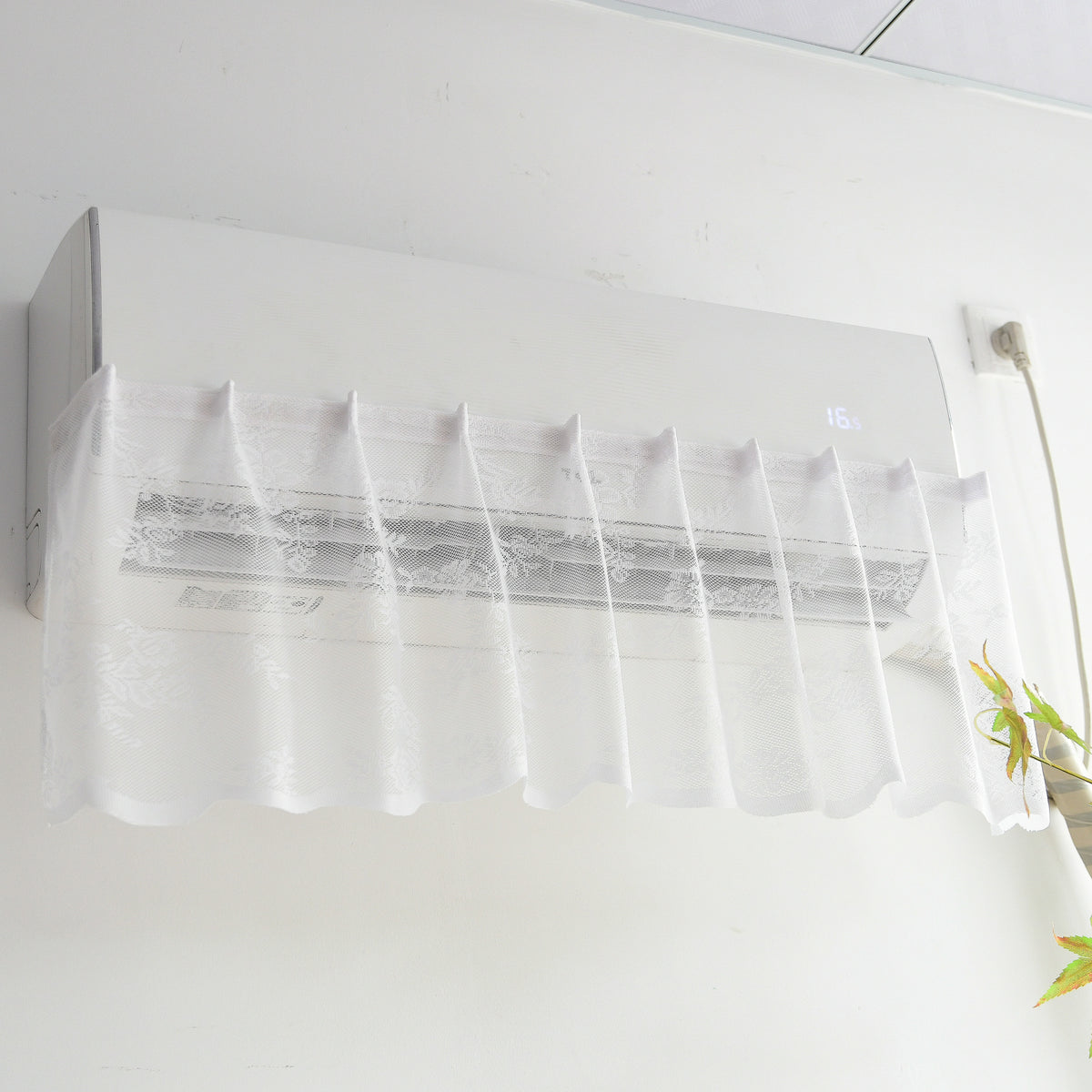 Lace Air Conditioner Deflector Curtain, Anti Direct Airflow Cover