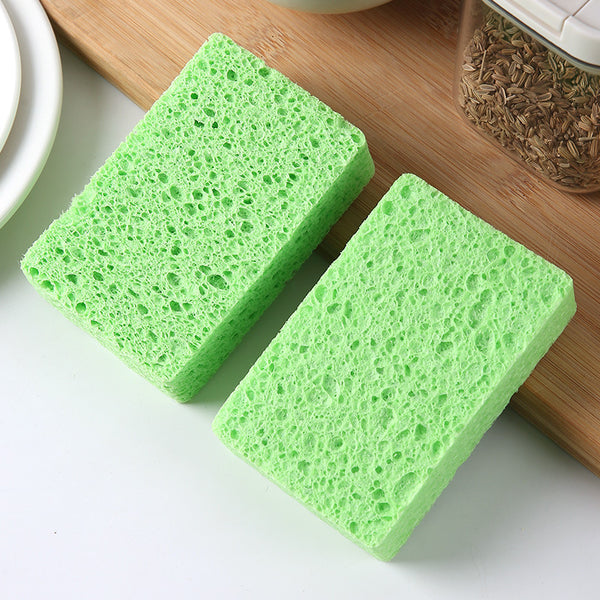 Natural Wood Pulp Sponge | Eco-Friendly Kitchen Dish Washing Sponge for Home Cleaning