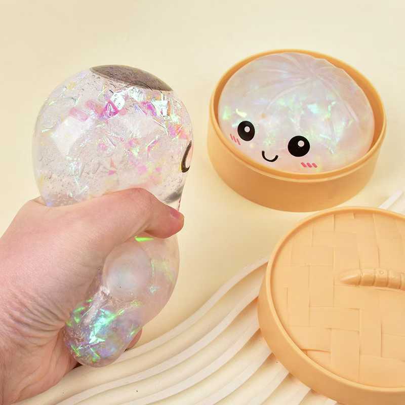 Char Siu Bun Squishy Toy – Soft Food Stress Relief Fidget Toy