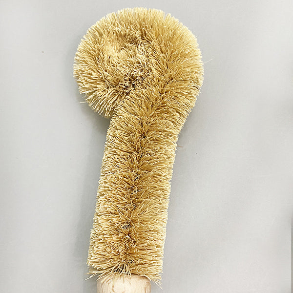 Natural Coconut Fiber Cup Brush | Wooden Handle Bottle Cleaner for Kitchen Cleaning