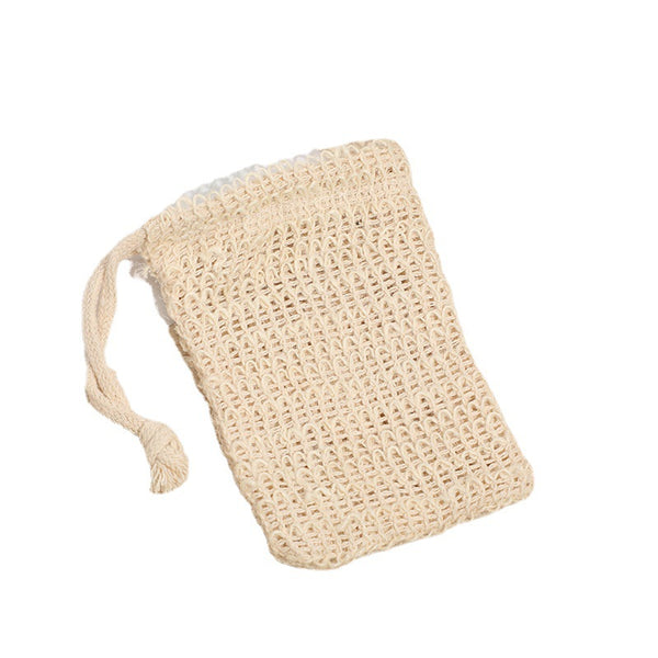 Linen Soap Bag | Handmade Soap Saver Pouch with Drawstring for Shower & Bath