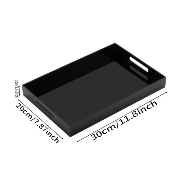 Acrylic Vanity Tray with Handles – Bathroom & Countertop Organizer