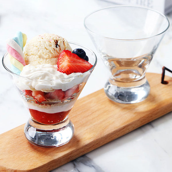 Nordic Glass Dessert Cup – Ice Cream, Yogurt & Sundae Bowl