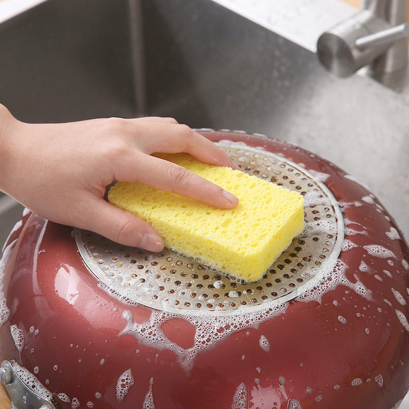 Natural Wood Pulp Sponge | Eco-Friendly Kitchen Dish Washing Sponge for Home Cleaning