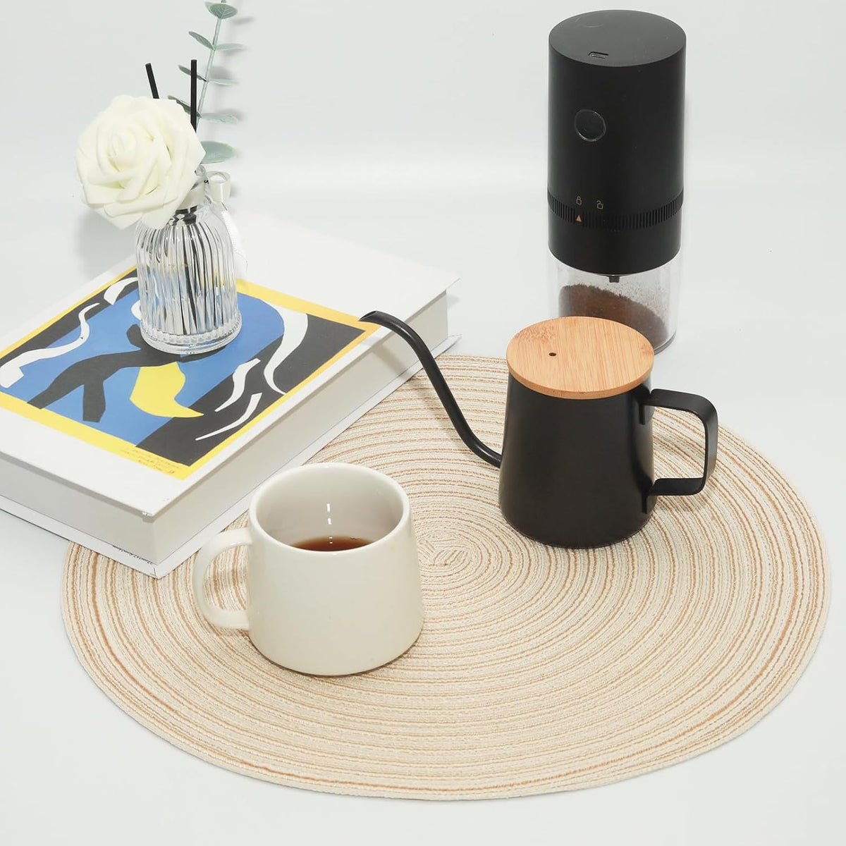 Farmhouse Round Placemat, Heat Resistant Table Decor
