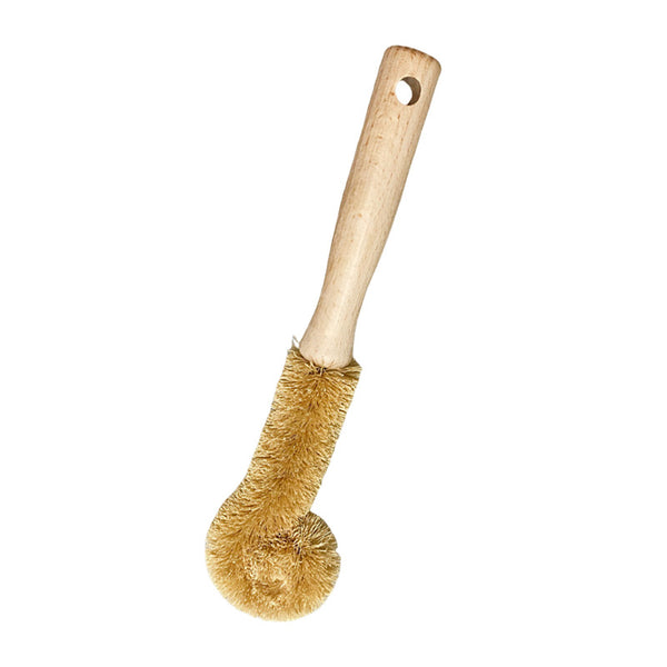 Natural Coconut Fiber Cup Brush | Wooden Handle Bottle Cleaner for Kitchen Cleaning