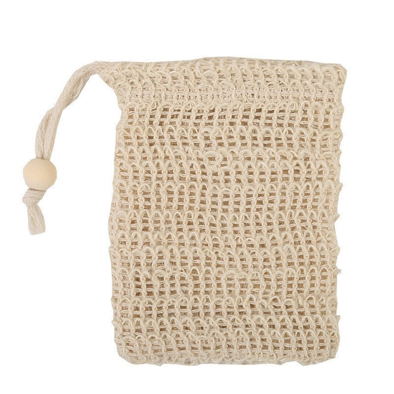 Linen Soap Bag | Handmade Soap Saver Pouch with Drawstring for Shower & Bath