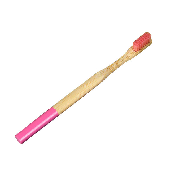 Bamboo Handle Toothbrush | Medium Firm Adult Toothbrush for Travel & Hotel Amenities