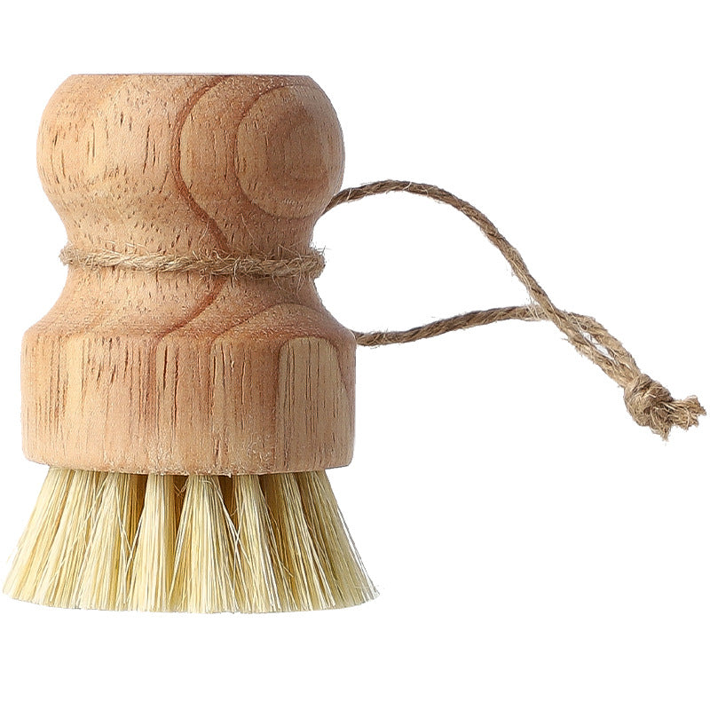 Natural Wooden Dish Brush | Sisal Kitchen Scrub Brush for Pots, Pans & Dishes