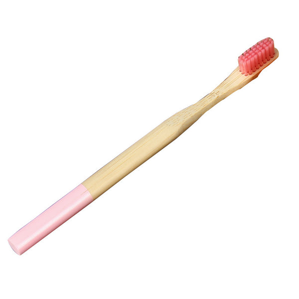 Bamboo Handle Toothbrush | Medium Firm Adult Toothbrush for Travel & Hotel Amenities