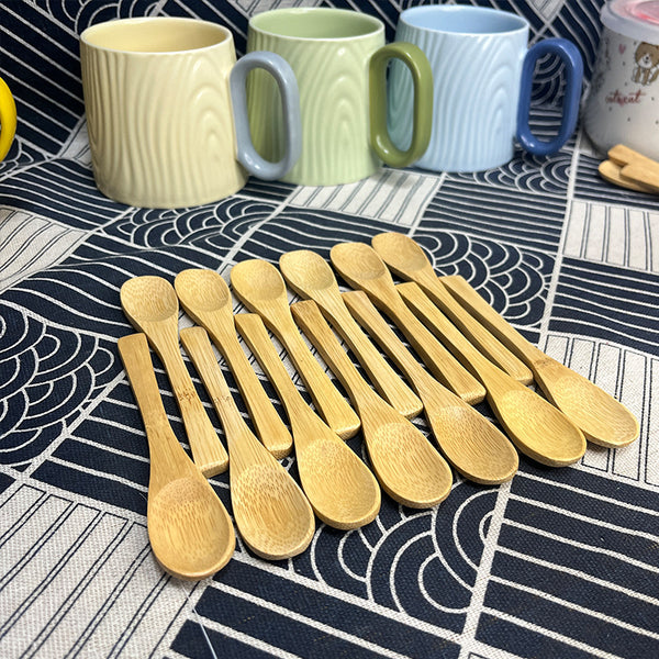 Natural Bamboo Spoon | Japanese Style Tea Honey Jam Coffee Spoon for Kitchen