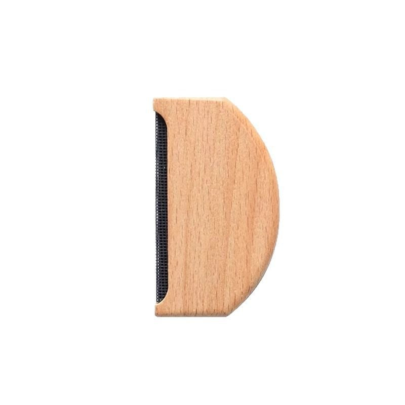 Natural Beech Wood Lint Remover | Manual Fabric Shaver for Sweaters & Wool Clothing