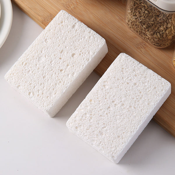 Natural Wood Pulp Sponge | Eco-Friendly Kitchen Dish Washing Sponge for Home Cleaning