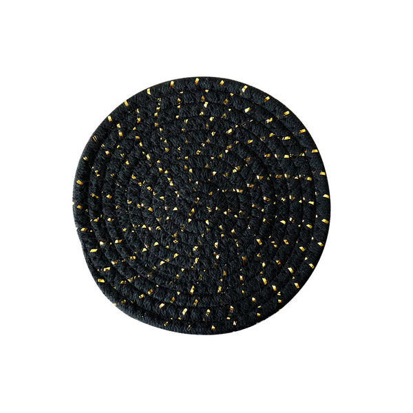 Handwoven Cotton Rope Trivet, Multi-Purpose Kitchen Table Mat & Heat Resistant Coaster