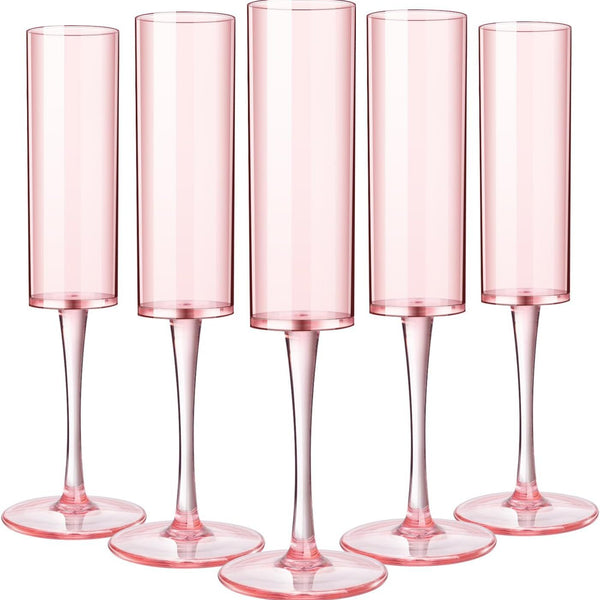 Plastic Champagne Flute Set – Durable Stemmed Party Glasses