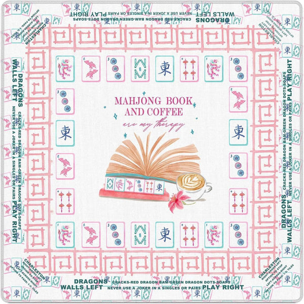 American Mahjong Table Mat – Upgraded Diatom Mud Surface Pad with Stain Resistant Design