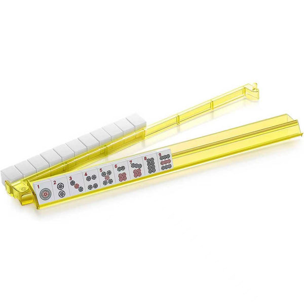 Thickened Mahjong Push Rack – 18 Inch Portable Transparent Tile Ruler for American Mahjong