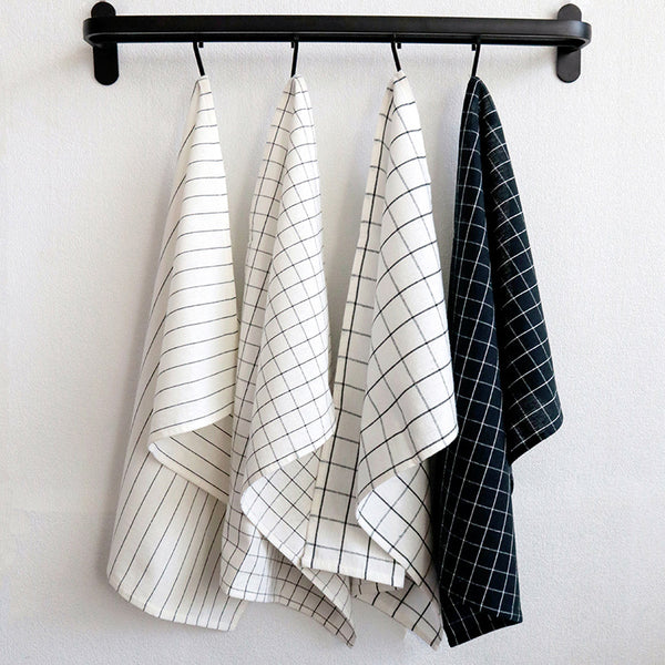 Nordic Black Kitchen Towel, Food Photography Backdrop Cloth