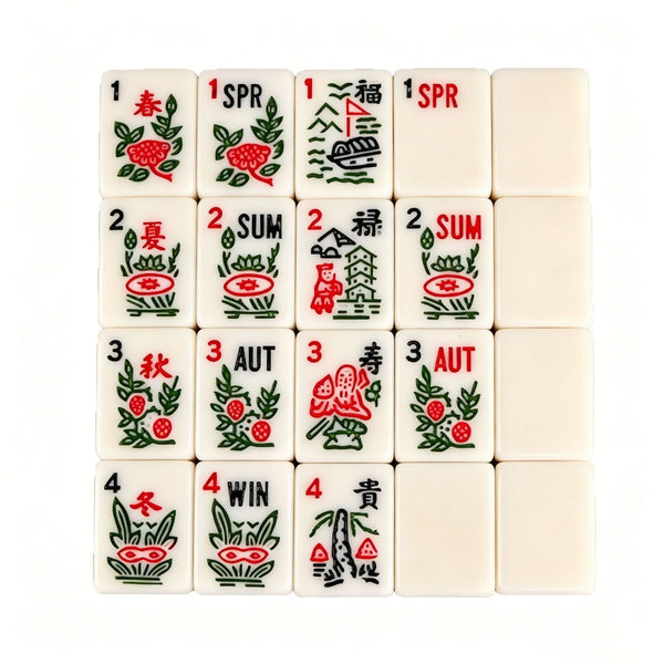 American Mahjong Set – 166 Acrylic Tiles for Classic Mahjong Play