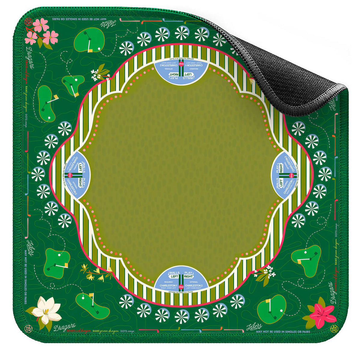 American Style Mahjong Table Cloth – Diatom Mud Waterproof Non-Slip Silent Game Mat