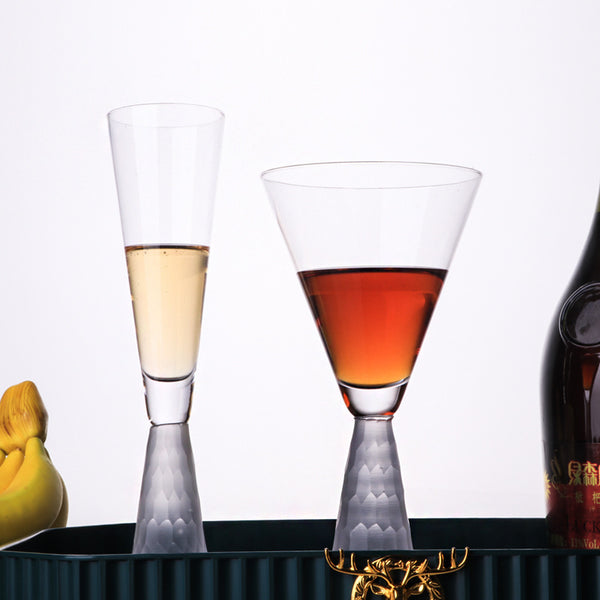 Crystal Stemmed Glass – Cocktail, Juice & Sparkling Drink Goblet