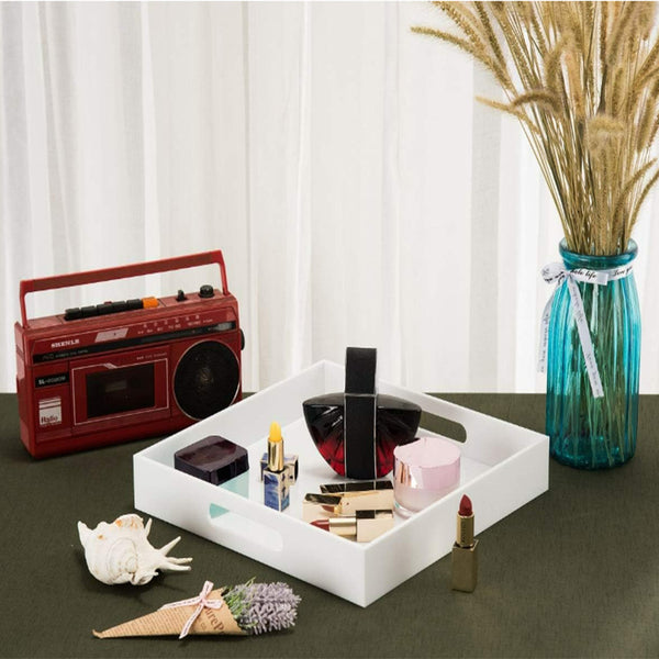 Acrylic Vanity Tray with Handles – Bathroom & Countertop Organizer