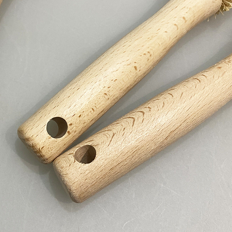 Natural Coconut Fiber Cup Brush | Wooden Handle Bottle Cleaner for Kitchen Cleaning