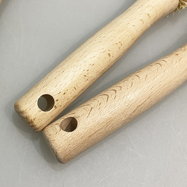 Natural Coconut Fiber Cup Brush | Wooden Handle Bottle Cleaner for Kitchen Cleaning