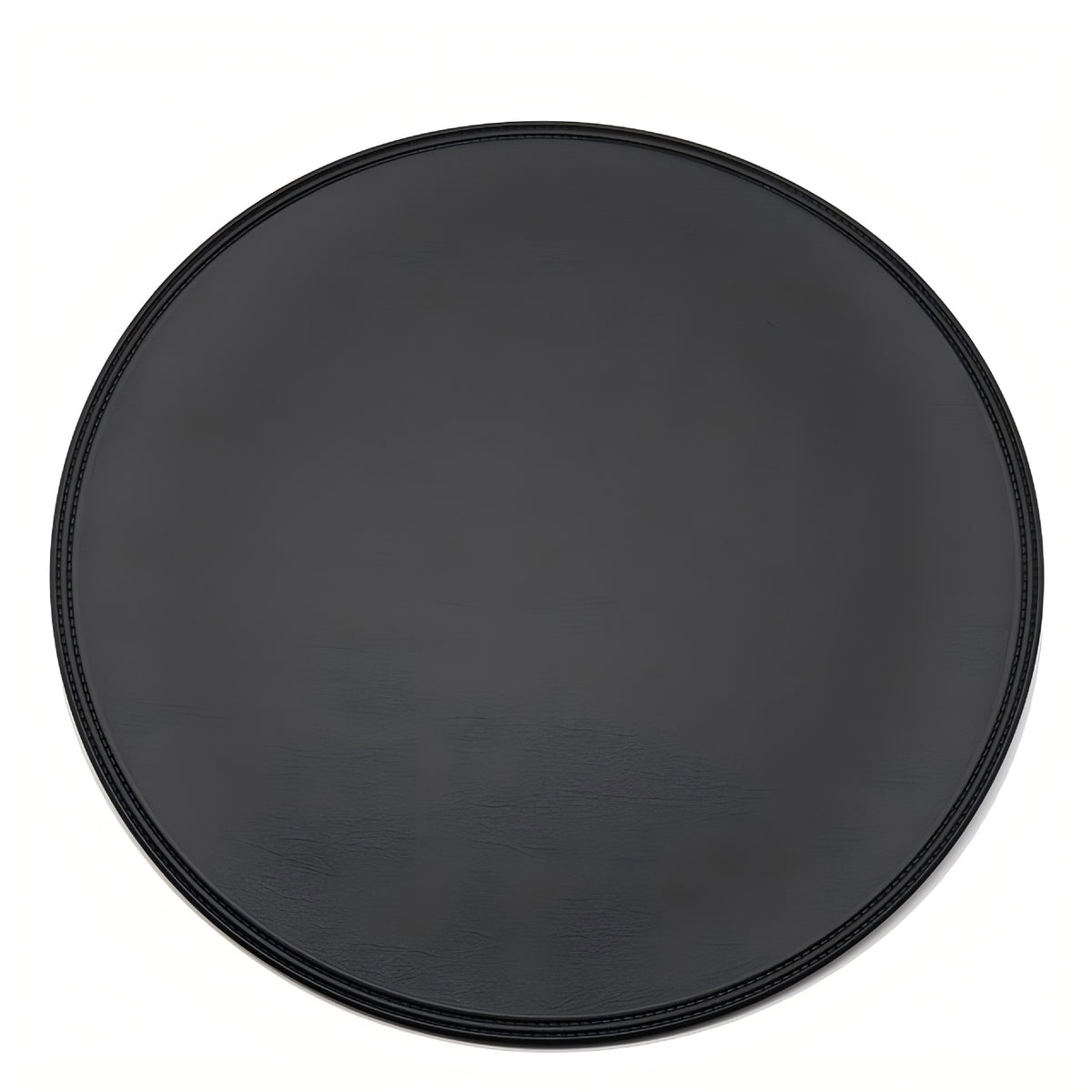 Round Faux Leather Placemat, Waterproof Heat Resistant Table Mat