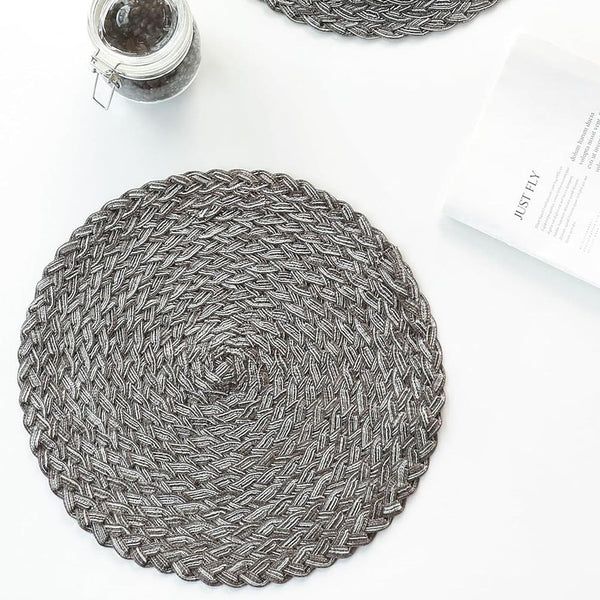 Farmhouse Woven Placemat, Heat Resistant Table Mat & Coaster