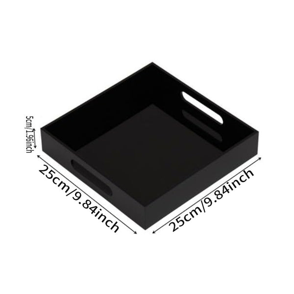 Acrylic Vanity Tray with Handles – Bathroom & Countertop Organizer