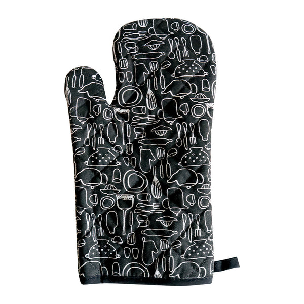 Kitchen Oven Mitt Set, Heat-Resistant Baking Gloves and Pads