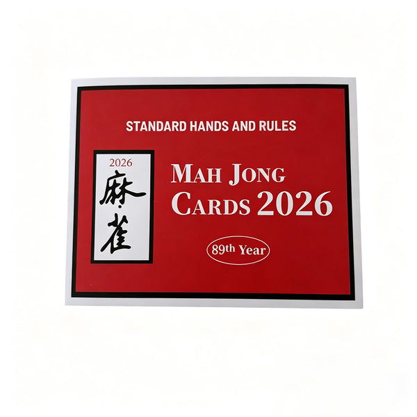 American Mahjong Instruction & Scoring Card Set – 4pcs Rule Guide Pack