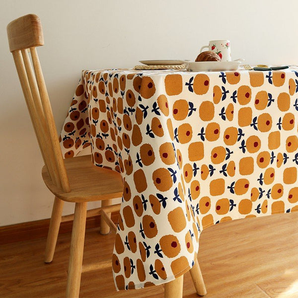 Cotton Tablecloth, Nordic Style Printed Dining Table Cover