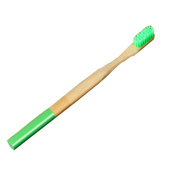 Bamboo Handle Toothbrush | Medium Firm Adult Toothbrush for Travel & Hotel Amenities