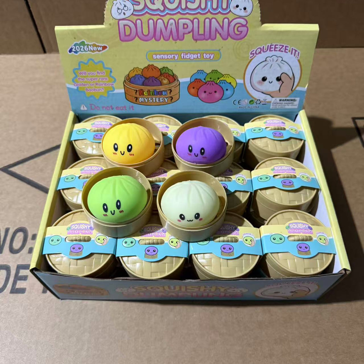 Squishy Bao Bun Stress Toy – Soft Silicone Squeeze Relief Toy