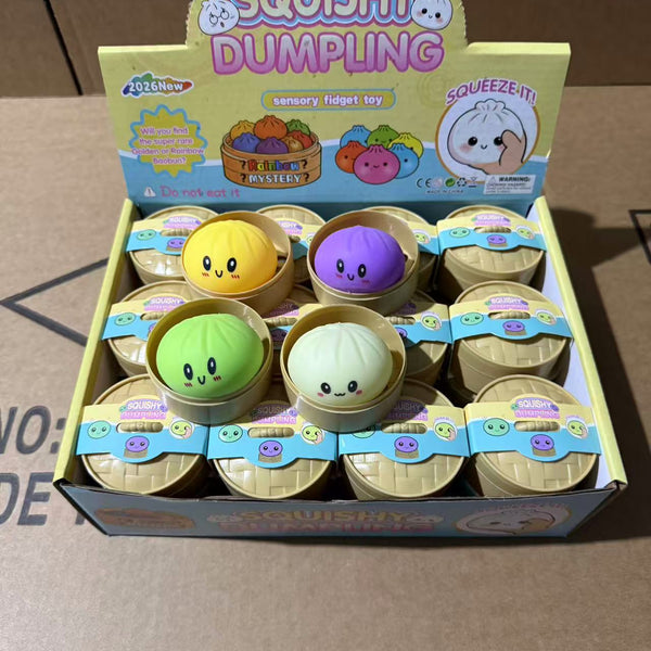 Squishy Bao Bun Stress Toy – Soft Silicone Squeeze Relief Toy