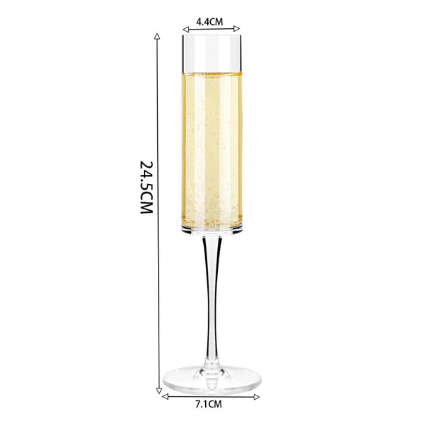 Plastic Champagne Flute Set – Durable Stemmed Party Glasses
