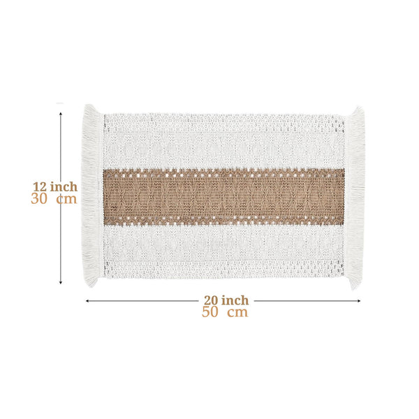 Nordic Cotton Linen Placemat, Table Mat for Dinner Parties, Weddings and Everyday Dining